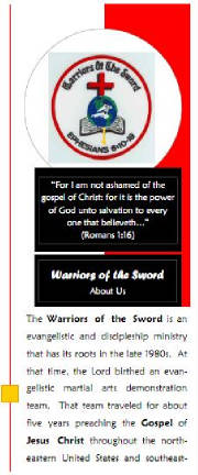Warriors of the Sword - About Us Brochure